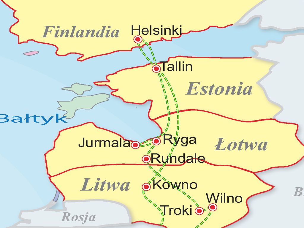 Nadbałtyckie stolice Wycieczka Litwa, Łotwa, Estonia, Szwecja (A1-043)